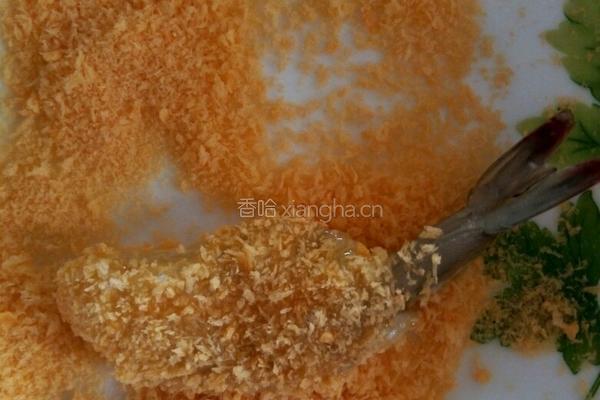 炸凤尾大虾的做法图解5
