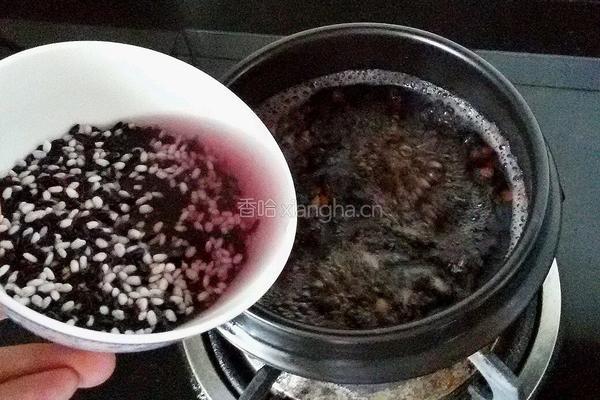紫米红豆健康粥的做法图解6