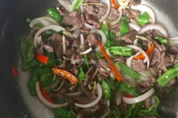 辣椒炒牛肉的做法图解6