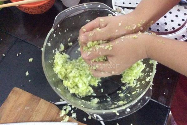 白菜猪肉馅饼的做法图解4