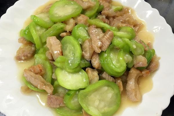 蒜香丝瓜炒肉的做法图解6