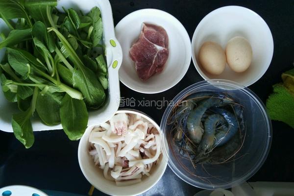 海鲜煮粉干的做法图解2