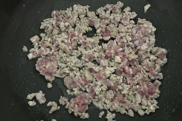 韭薹炒肉末的做法图解4