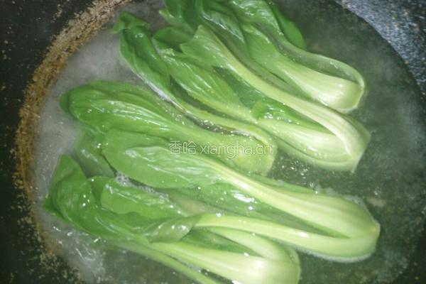 香菇油菜的做法图解5