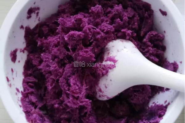 紫薯白糖花生红枣包子的做法图解3
