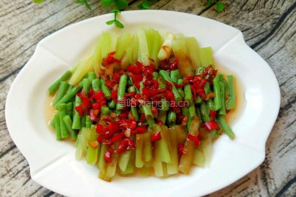 清拌芥兰豇豆角的做法图解8