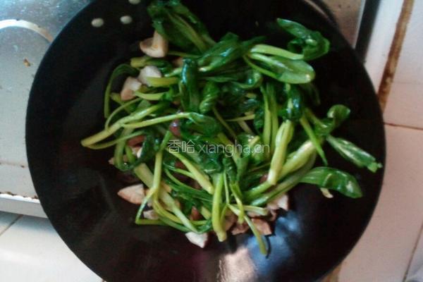 香菇小油菜的做法图解5