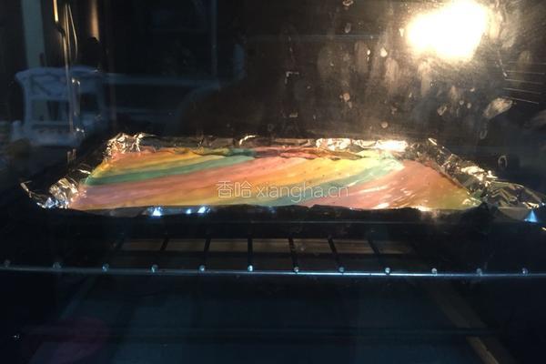 彩虹蛋糕卷的做法图解16