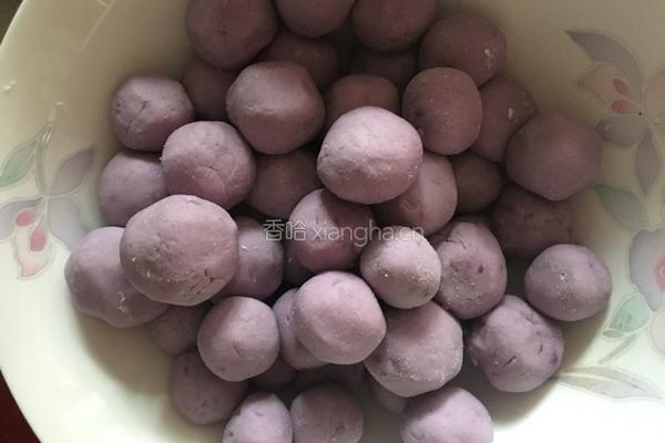 紫色珍珠（紫薯汤圆）的做法图解8