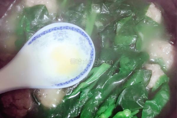 木耳菜肉丸汤的做法图解8