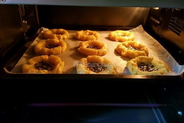香酥黑芝麻桃酥的做法图解6