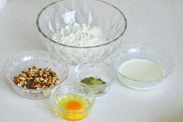 果仁抹茶马芬的做法图解1