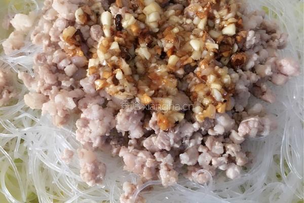 肉沫蒜蓉粉丝娃娃菜的做法图解6