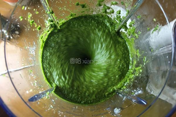 罗勒汁鲜虾芝士意面的做法图解5