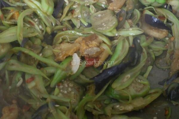 杂炒苦子金豆茄子的做法图解9