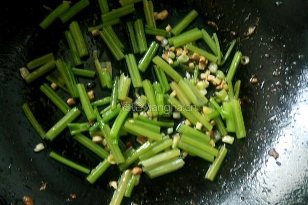 芹菜炒虾的做法图解9