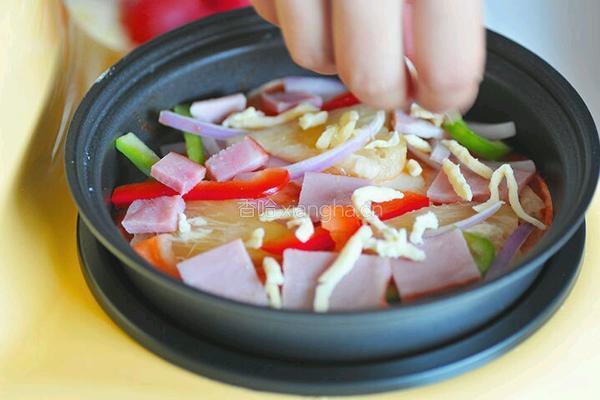 mini饺子皮芝士披萨的做法图解4