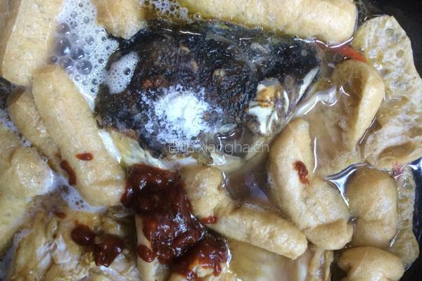 豆参煮鱼头的做法图解9