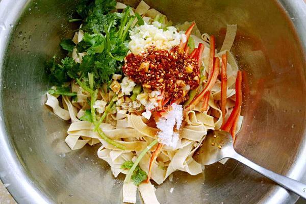 凉拌干豆腐的做法图解8