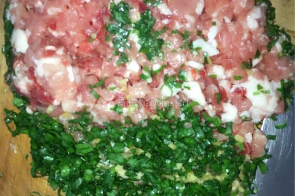 苋菜猪肉水饺的做法图解3