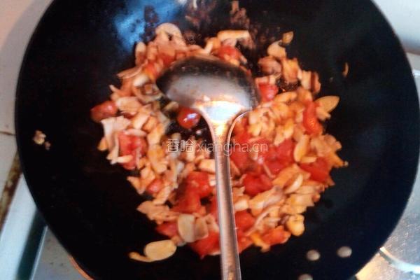 双菇西红柿烩豆腐的做法图解9