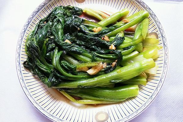 白灼菜心的做法图解4