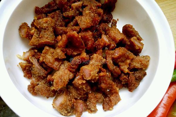 青红辣子肉的做法图解4