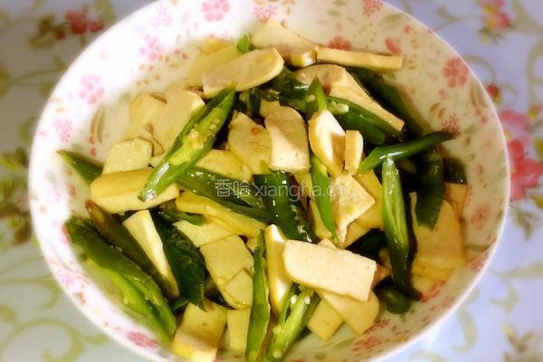 青辣椒炒白干的做法图解5