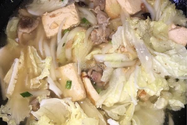 猪肉白菜炖豆腐的做法图解9
