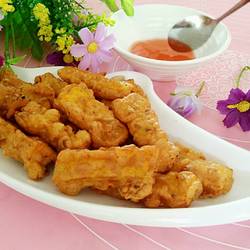炸南瓜（葱香味）的做法[图]