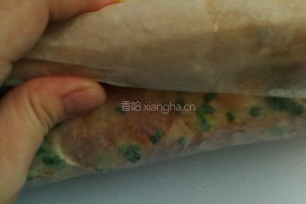 卡仕达酱肉松面包卷的做法图解11