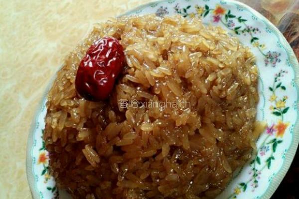 红糖甜糯米饭的做法图解4