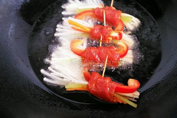 金针菇牛肉卷的做法图解6