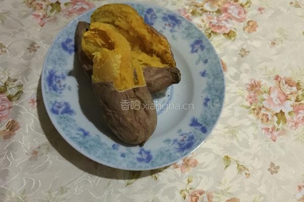 微波炉烤红薯的做法图解4