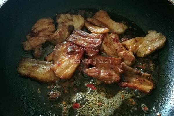 梅菜干爆炒五花肉的做法图解4