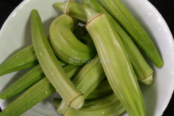辣炒秋葵的做法图解1