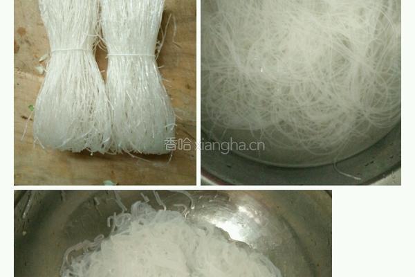 卷心菜炒粉丝的做法图解2