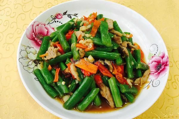 四季豆炒肉的做法图解8
