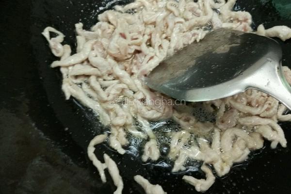 香芹豆干炒肉丝的做法图解4