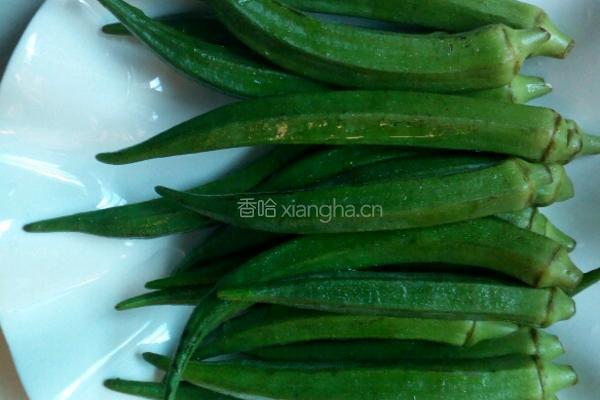 凉拌秋葵的做法图解1