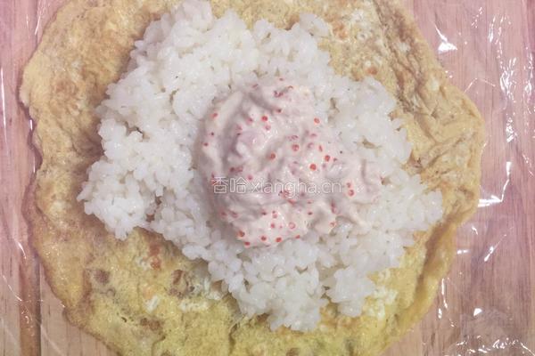 蛋皮饭团的做法图解7