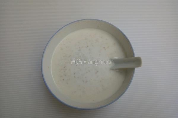 牛奶燕麦片的做法图解4