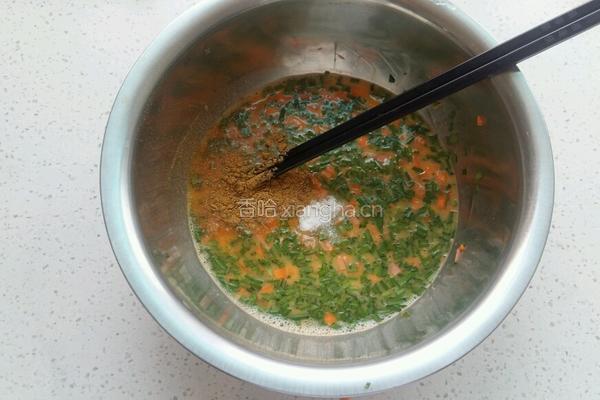 蔬菜鸡蛋饼的做法图解4