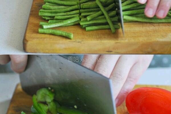 豆角焖面的做法图解3