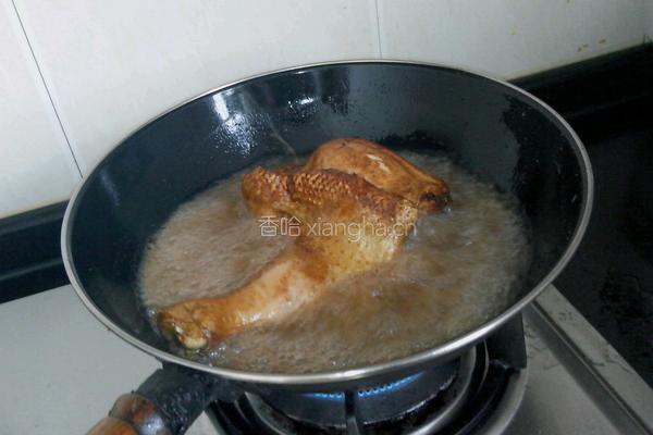 油炸孜然味整鸡腿的做法图解8