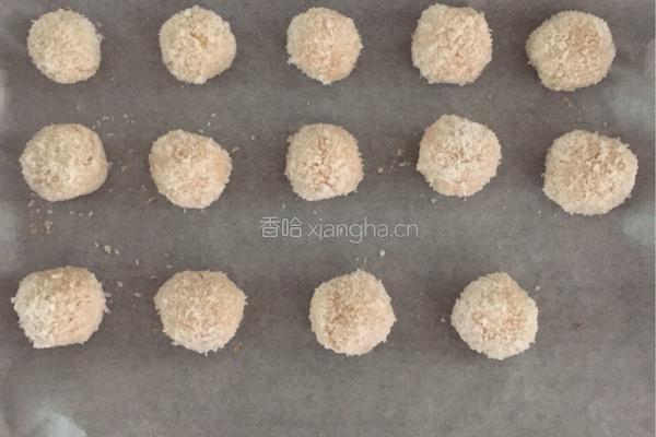 蛋白椰蓉球的做法图解9