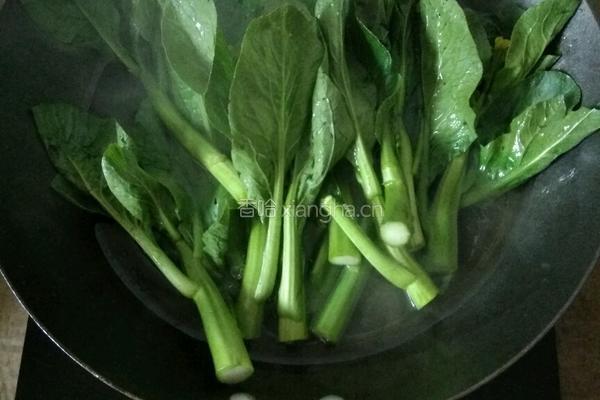 蒜蓉油菜心的做法图解4