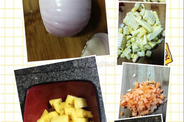奶油芒果虾仁的做法图解1