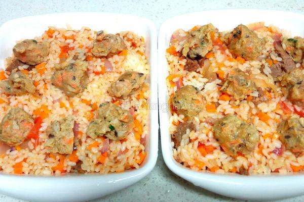香菇丸子牛肉焗饭的做法图解8