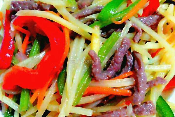 土豆牛肉丝的做法图解6